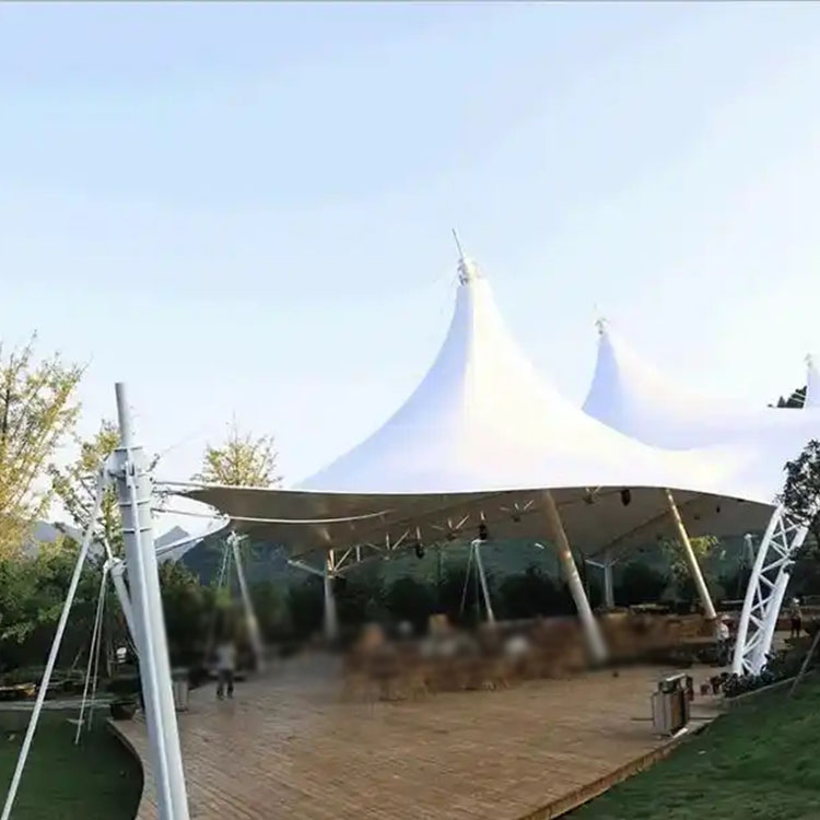 木垒哈萨克膜结构景观棚